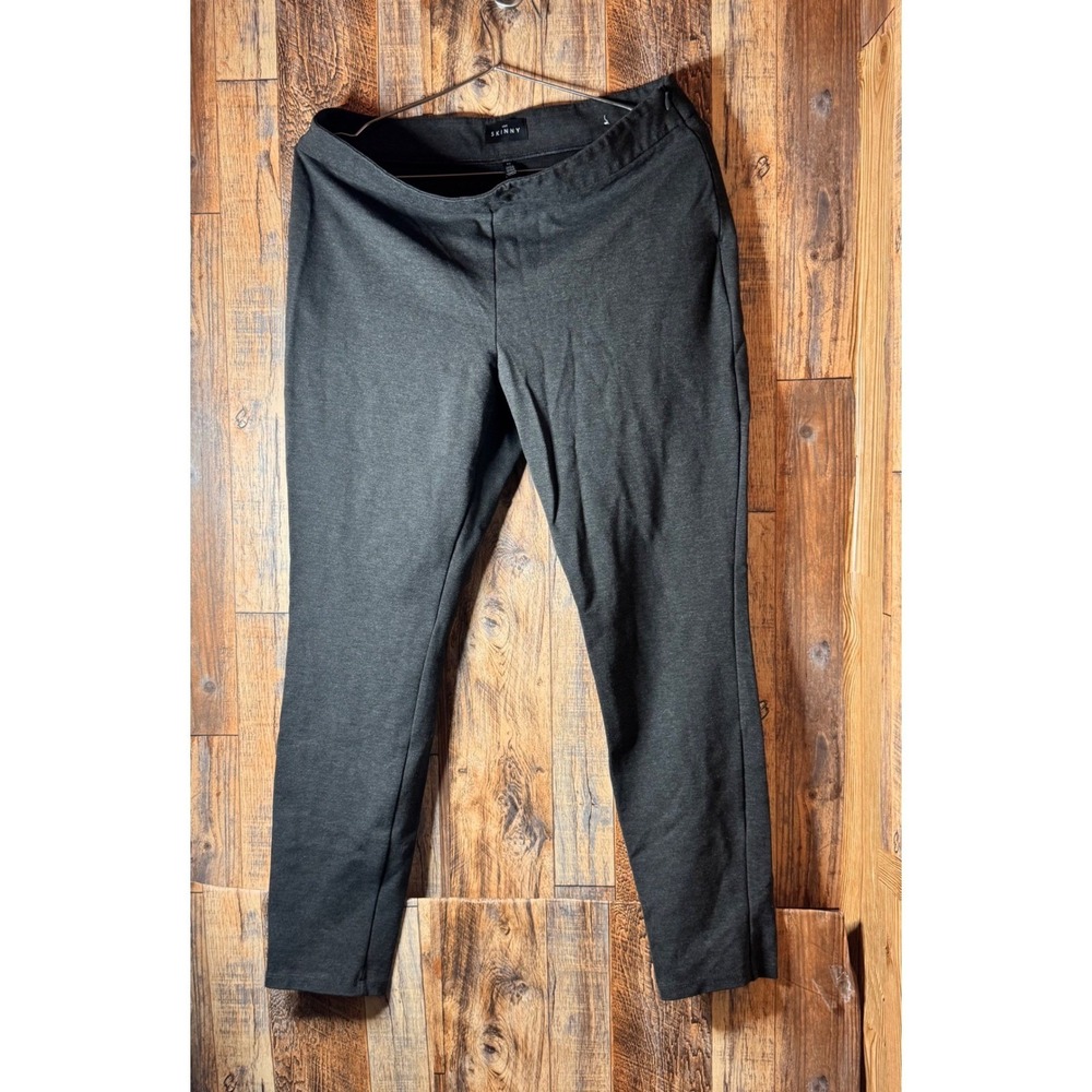 The Skinny Black‎ Pants Size 12 Career Stretch Cropped Trousers